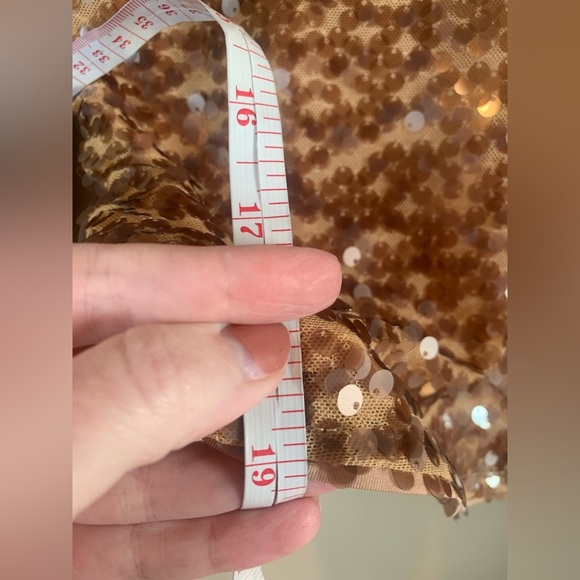 Astr the Label Nude Romina Sequin Top NWOT - Picture 9 of 11